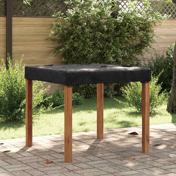 vidaXL Pokryt&iacute; stolu Jednobarevn&yacute; Čern&aacute; 102 x 102 x 15 cm textil