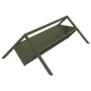 vidaXL Žlab pro hospod&aacute;řsk&aacute; zv&iacute;řata Olivově zelen&aacute; 111 x 76 x 38 cm