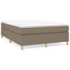 vidaXL R&aacute;m postele s boxspringem taupe 140 x 200 cm textil