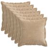 vidaXL Povlak na pol&scaron;t&aacute;ř 6 ks HOUTEN Taupe 35 x 35 cm