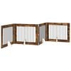 vidaXL Skl&aacute;dac&iacute; ps&iacute; br&aacute;na se stojany 4 pcs Kouřov&yacute; dub 401 cm