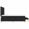 vidaXL Postel s boxspringem s matrac&iacute; s čelo Čern&aacute; 180 x 200 cm textil