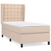 vidaXL Box spring postel s matrac&iacute; cappuccino 100x200 cm uměl&aacute; kůže