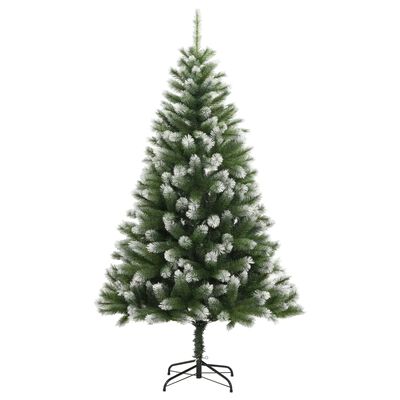 vidaXL Umělý sklápěcí vánoční stromek se sněhem 180 cm