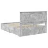 vidaXL R&aacute;m postele se z&aacute;suvkou s čelo s &uacute;loži&scaron;těm kompozitn&iacute; dřevo