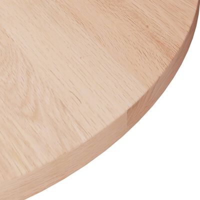 vidaXL Kulatá stolní deska Ø40x1,5 cm masivní dub bez povrchové úpravy