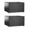 vidaXL Plachty na zahradn&iacute; n&aacute;bytek 2 ks s 8 očky 132x132x80 cm čtverec