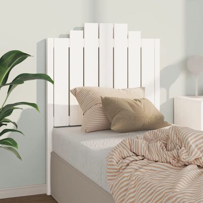 vidaXL Čelo postele bílé 81 x 4 x 110 cm masivní borovice