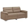 vidaXL Dvoum&iacute;stn&aacute; pohovka Cappuccino 180x81x84 cm uměl&aacute; kůže