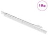 vidaXL Posuvn&iacute;k z&aacute;suvky 63 pcs B&iacute;l&aacute; Ocel