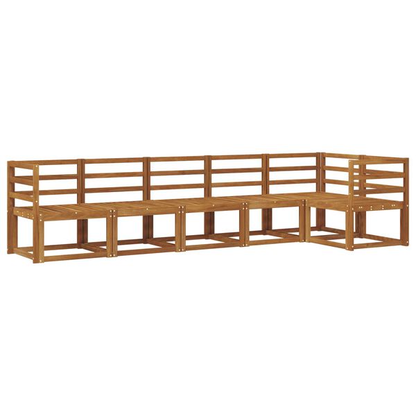 vidaXL Venkovn&iacute; pohovkov&aacute; souprava 6 pcs Př&iacute;rodn&iacute;