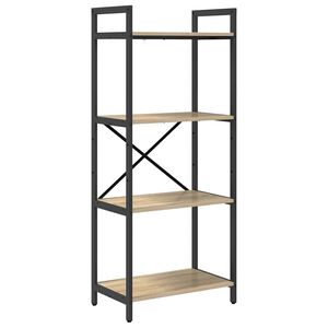 vidaXL Knihovna 4 &uacute;rovn&iacute; 56 x 34 x 133,5 cm Kompozitn&iacute; dřevo