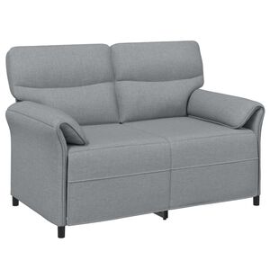 vidaXL Sofa pro dvě osoby Pro 2 osobu Světle &scaron;ed&aacute; 138 x 83 x 95 cm