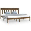 vidaXL R&aacute;m postele medově hněd&yacute; masivn&iacute; dřevo 180x200 cm Super King