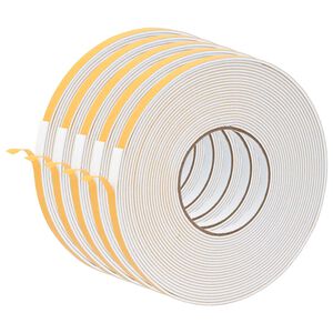 vidaXL Samolepic&iacute; pěnov&aacute; p&aacute;ska 5 ks B&iacute;l&aacute; 10mm x 10m Pěna CR