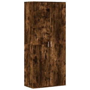vidaXL Botn&iacute;k kouřov&yacute; dub 80 x 39 x 178 cm kompozitn&iacute; dřevo