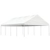 vidaXL Alt&aacute;n se střechou b&iacute;l&yacute; 8,92 x 5,88 x 3,75 m polyethylen