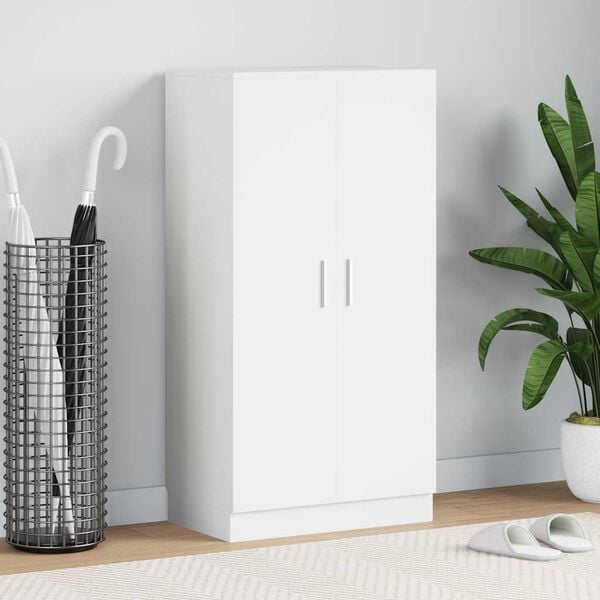 vidaXL Botn&iacute;k se 7 policemi b&iacute;l&yacute;