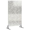 vidaXL Obrazovka pro soukrom&iacute; 100 x 50 x 180 cm Nerezov&aacute; ocel Stř&iacute;brn&aacute;