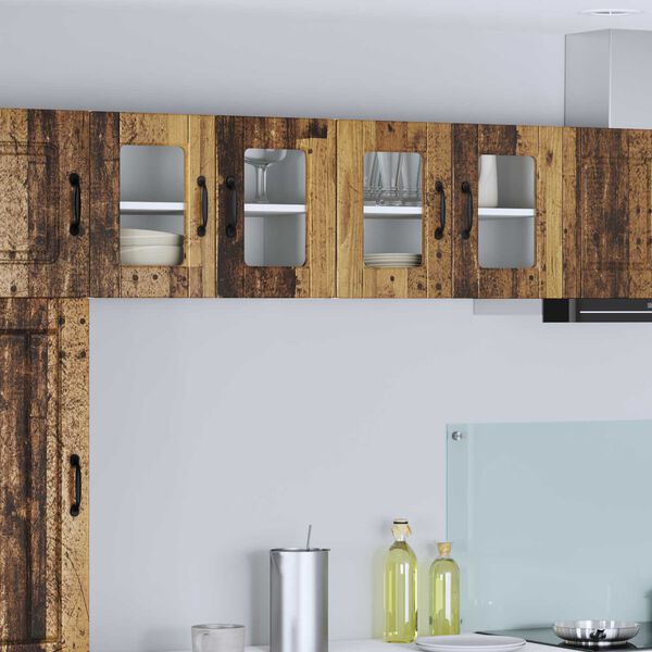 vidaXL Kuchyňsk&aacute; skř&iacute;ň s polic&iacute; 2 pcs Star&eacute; dřevo 60 x 31 x 40 cm