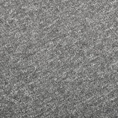 vidaXL Kobercové podlahové dlaždice 20 ks 5 m² 50 x 50 cm šedé