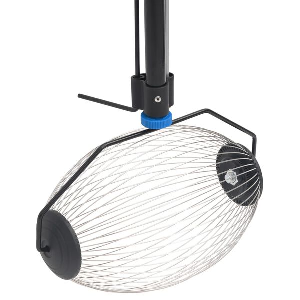 vidaXL Sběrač ořechů modr&yacute; 127 cm ocel