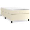 vidaXL Box spring postel s matrac&iacute; kr&eacute;mov&aacute; 80 x 200 cm uměl&aacute; kůže