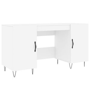 vidaXL Psac&iacute; stůl b&iacute;l&yacute; 140 x 50 x 75 cm kompozitn&iacute; dřevo