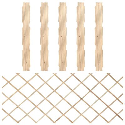 vidaXL Trelážové ploty 5 ks masivní jedlové dřevo 180 x 80 cm