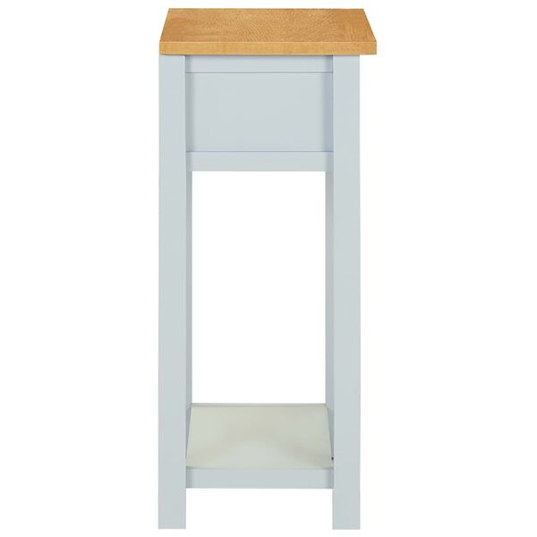 vidaXL Koncov&yacute; stolek 50 x 32 x 75 cm masivn&iacute; dubov&eacute; dřevo