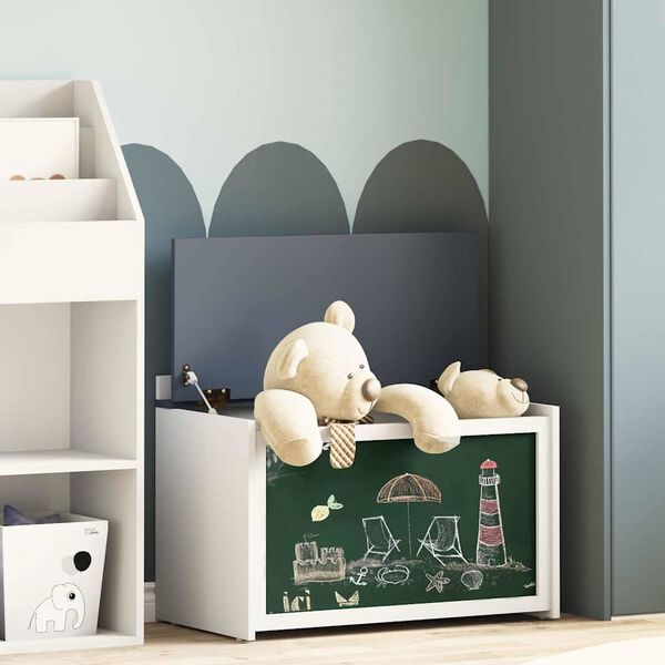 vidaXL Krabice se skladov&aacute;n&iacute;m a tabulkou na předn&iacute; straně ROROS