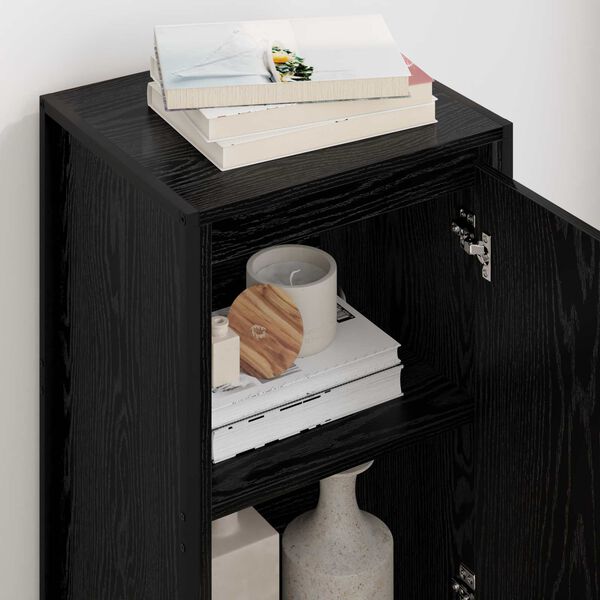 vidaXL Serv&iacute;rovac&iacute; skř&iacute;ň Čern&yacute; dub 43 x 36 x 75,5 cm kompozitn&iacute; dřevo