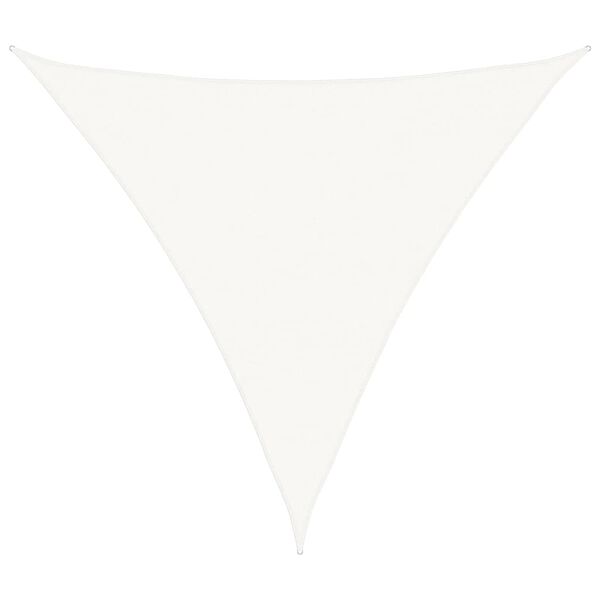 vidaXL Plachta proti slunci 160 g/m&sup2; b&iacute;l&aacute; 6 x 6 x 6 m HDPE