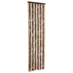 vidaXL Z&aacute;věs proti hmyzu b&eacute;žov&yacute; a světle hněd&yacute; 56 x 185 cm Chenille