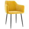 vidaXL J&iacute;deln&iacute; židle 2 ks hořčicově žlut&eacute; samet