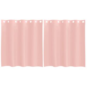 vidaXL Vo&aacute;lov&eacute; z&aacute;věsy s průchodkami 2 ks růžov&eacute; 140x140 cm