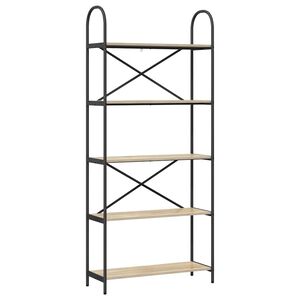 vidaXL Knihovna Sonoma dub 80 x 30 x 183 cm Kompozitn&iacute; dřevo