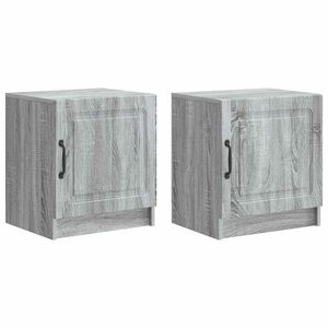 vidaXL Nočn&iacute; skř&iacute;ňka 2 pcs &Scaron;ed&aacute; sonoma 43 x 34,5 x 47 cm