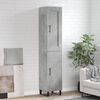 vidaXL Skř&iacute;ň highboard betonově &scaron;ed&aacute; 34,5x34x180 cm kompozitn&iacute; dřevo