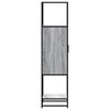 vidaXL Skř&iacute;ň highboard &scaron;ed&aacute; sonoma 35,5x35x139 cm kompozit a kov