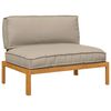 vidaXL Set pohovek Taupe 120 x 92 x 69 cm Masivn&iacute; ak&aacute;tov&eacute; dřevo