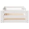 vidaXL Postel bez matrace bílá 75 x 190 cm masivní borovice