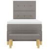 vidaXL Postel s boxspringem s matrac&iacute; s čelo Taupe 100 x 200 cm textil