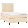 vidaXL Box spring postel s matrac&iacute; kr&eacute;mov&aacute; 120x190 cm textil