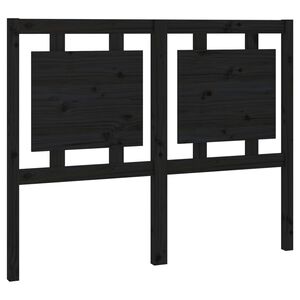 vidaXL Čelo postele čern&eacute; 125,5 x 4 x 100 cm masivn&iacute; borovice