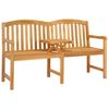 vidaXL Ručně vyřez&aacute;van&aacute; růžov&aacute; lavice 150,5 x 60 x 95 cm Př&iacute;rodn&iacute;