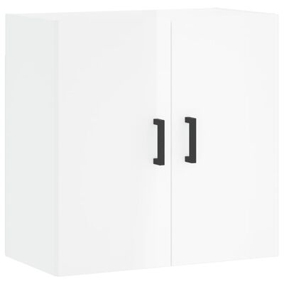 vidaXL Nástěnná skříňka bílá s vysokým leskem 60x31x60 cm kompozit