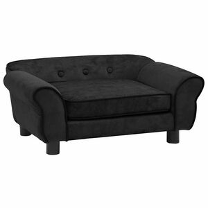 vidaXL Pohovka pro psy čern&aacute; 72 x 45 x 30 cm ply&scaron;