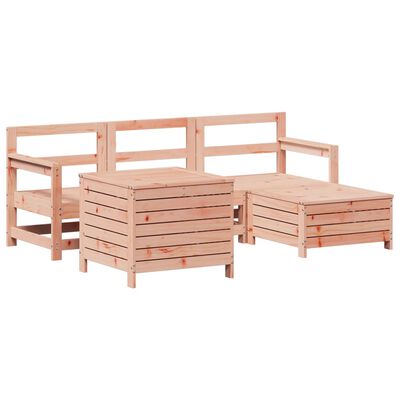 vidaXL 5dílná zahradní sedací souprava masivní dřevo douglasky
