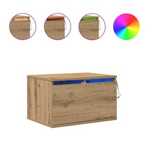 vidaXL N&aacute;stěnn&aacute; nočn&iacute; skř&iacute;ňka Artisanov&yacute; dub 50 x 36 x 30 cm